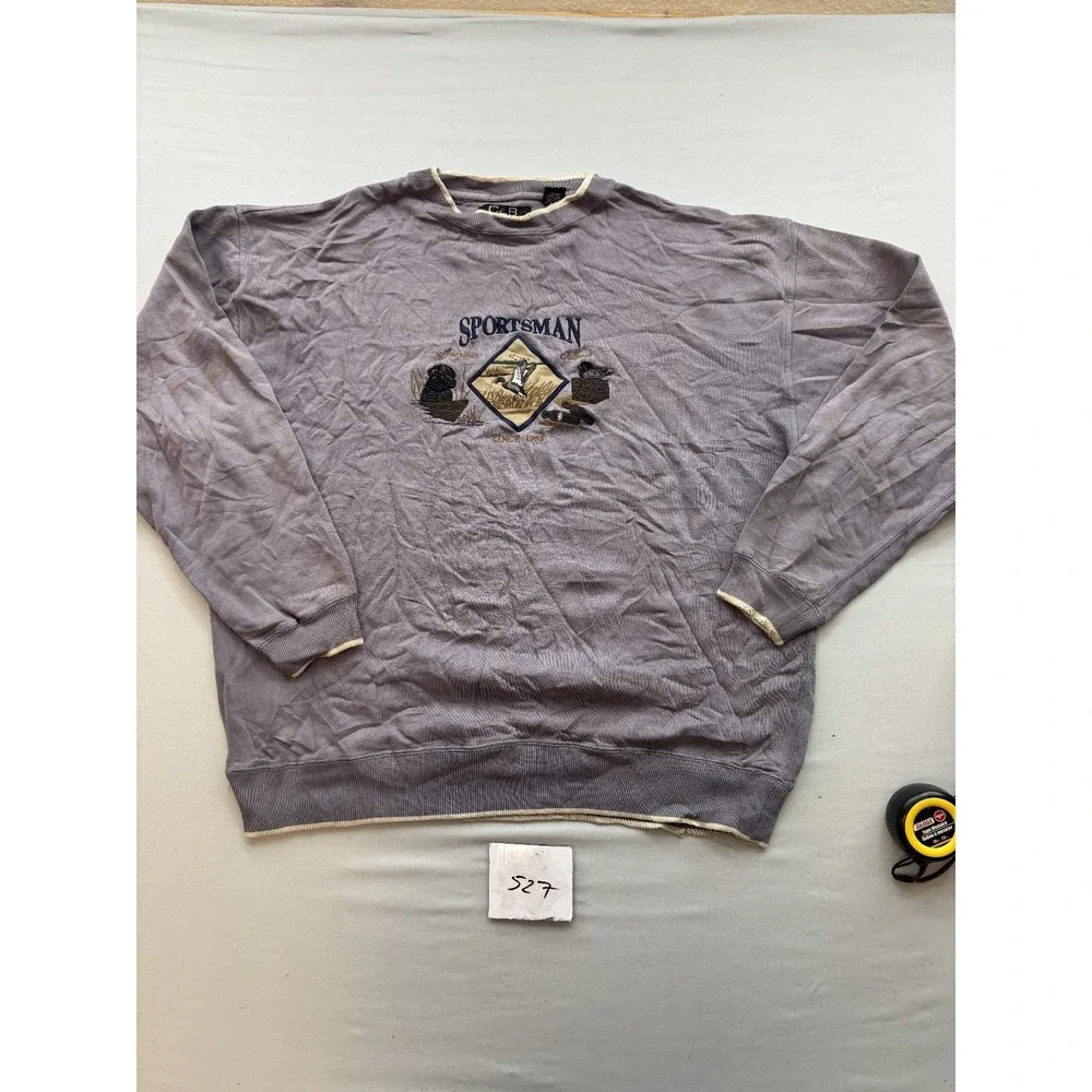 Vintage C&B Sport & Barrow Men's Sportsman Embroidered Crewneck Sweatshirt Size